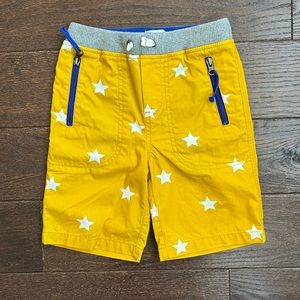 Mini Boden size 6 yellow star shorts
